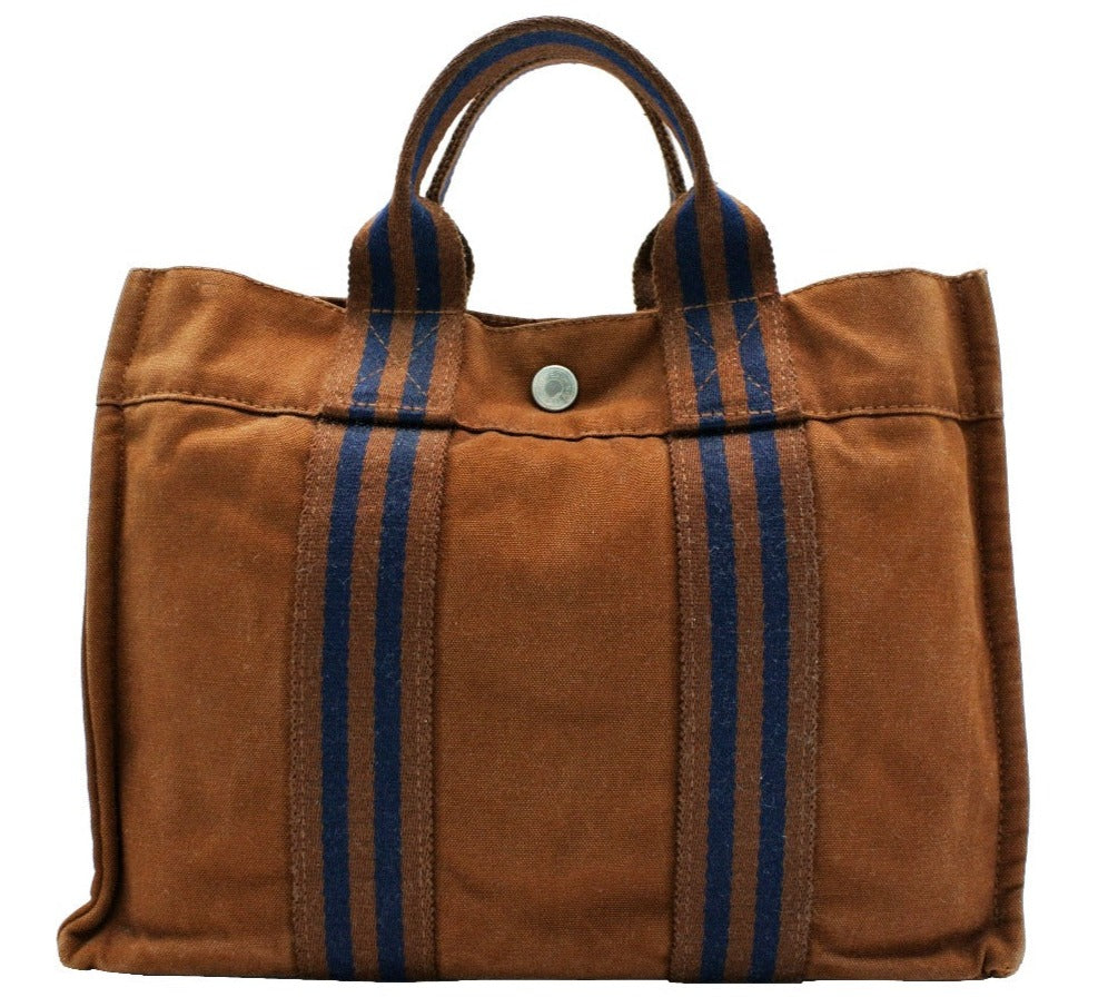 Hermès Small Canvas Fourre Tout PM Tote – Occhi Azzurri 