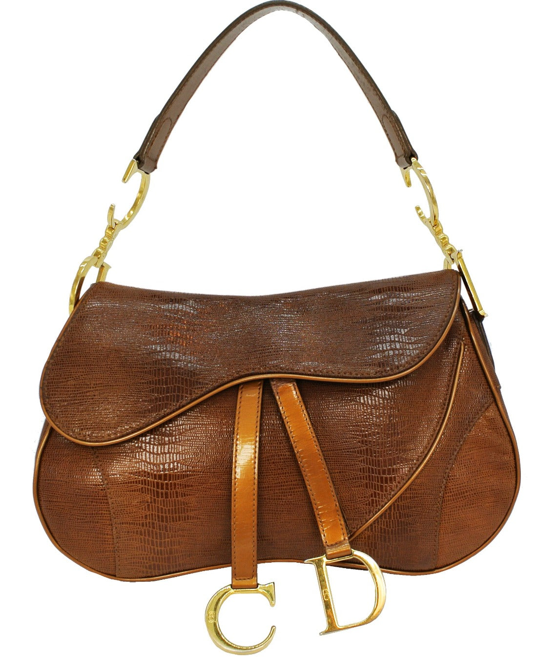 dior saddle bag brown