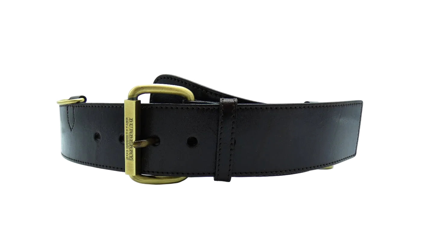 Burberry Wide Leather Belt Burberry Wide Belt - Black Belts, Accessories - BUR436680  main image 3