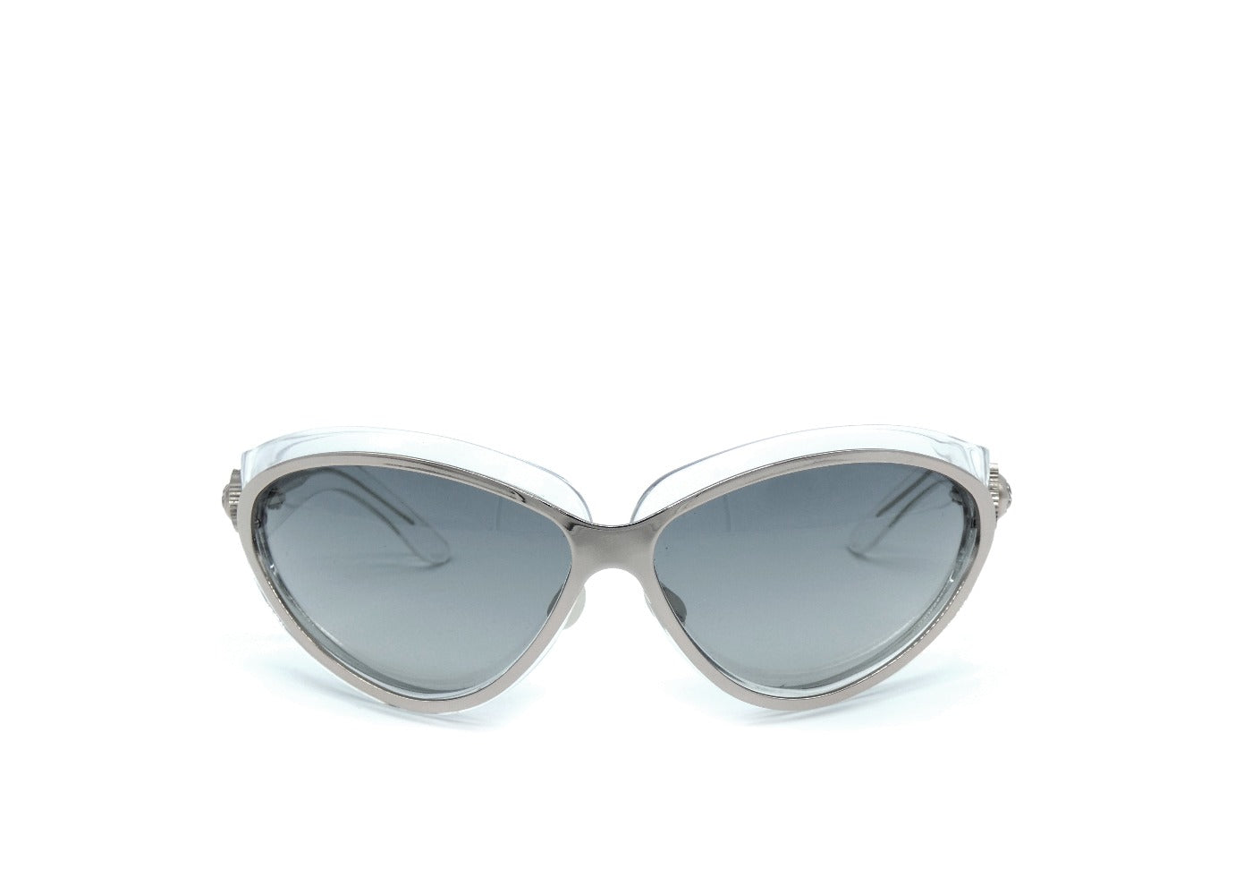 Invisible Rectangle Sunglasses in Silver | Balenciaga US