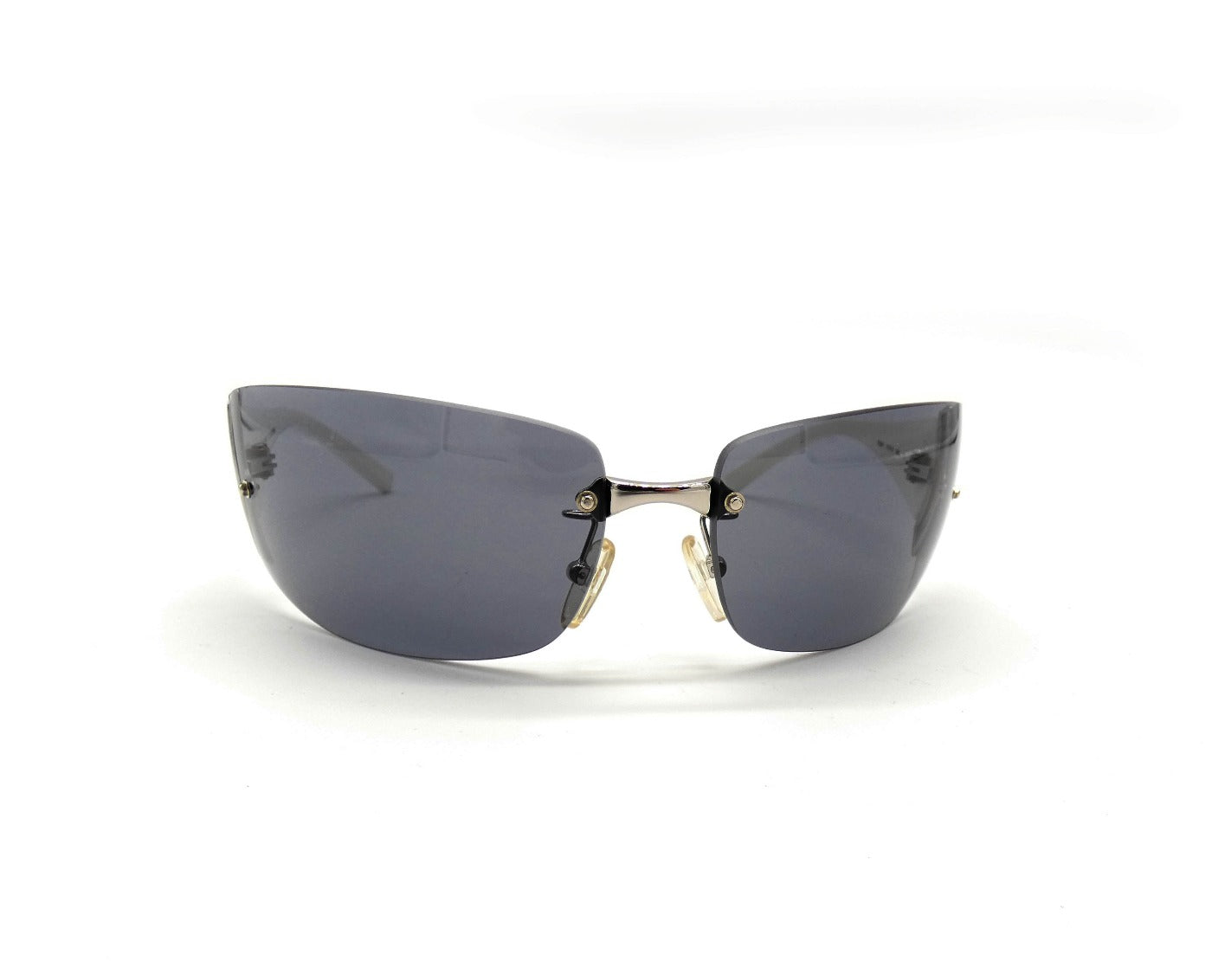 FENDI Rimless Square-Frame Silver-Tone Sunglasses for Men