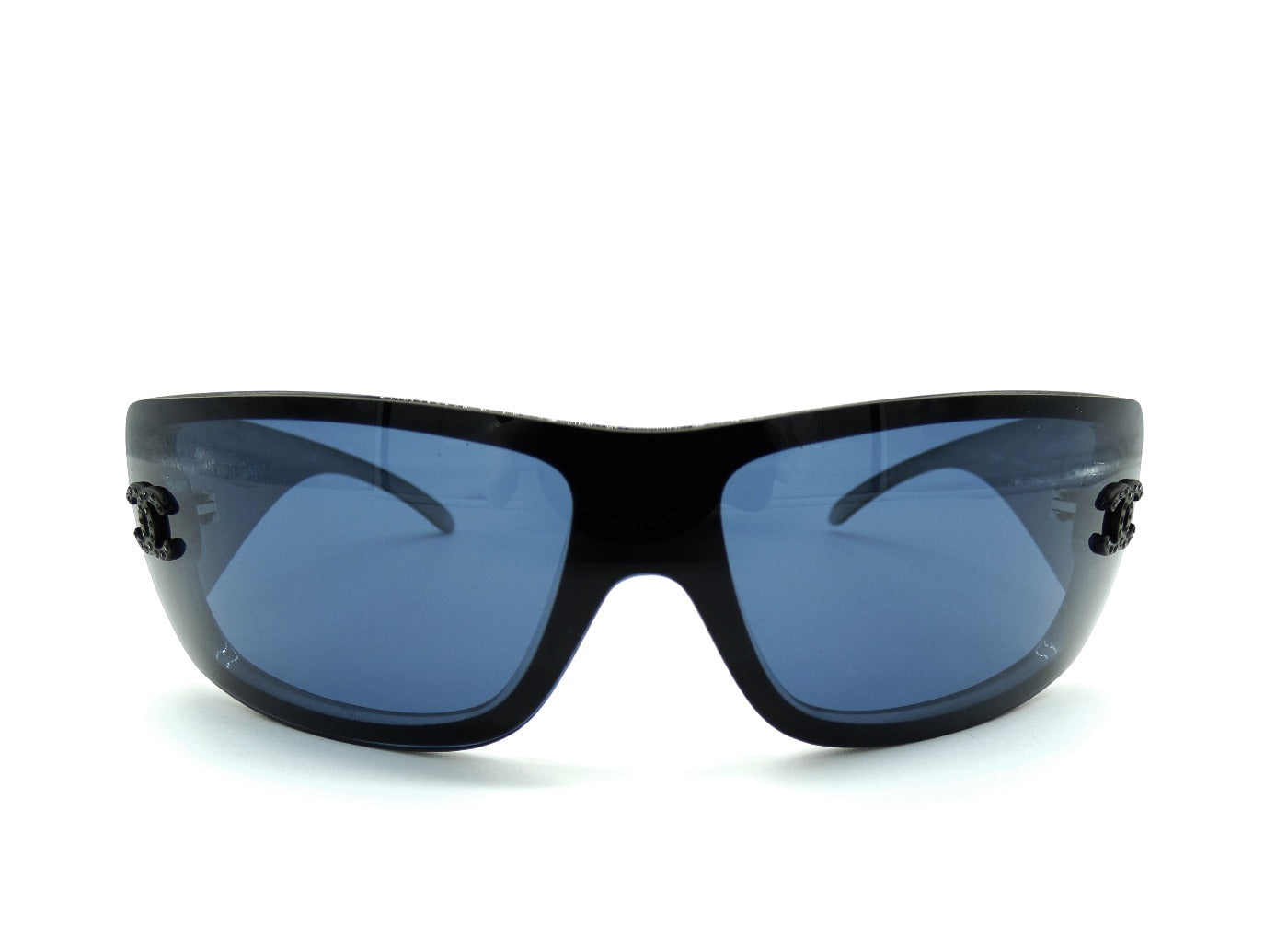 Chanel Blue and Black Crystal CC Sunglasses 5088-B – Occhi Azzurri