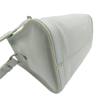 Alexander McQueen Skull Padlock Stone 2way Handbag light grey leather Bag Alexander McQueen