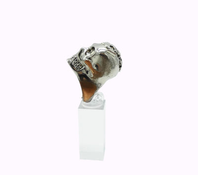 Alexander McQueen Silver Lost at Sea Skull Necklace and Ring Necklace Alexander McQueen