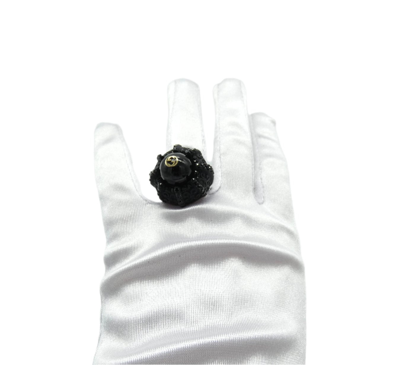 Gucci Black Large Cocktail Ring Ring Gucci