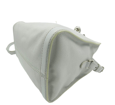 Alexander McQueen Skull Padlock Stone 2way Handbag light grey leather Bag Alexander McQueen