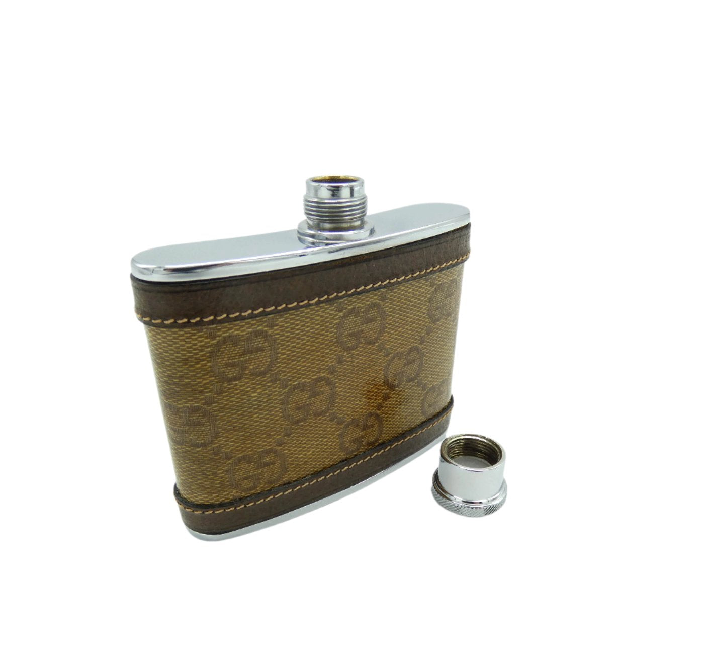 Gucci Vintage GG Canvas Hip Flask Flask Gucci