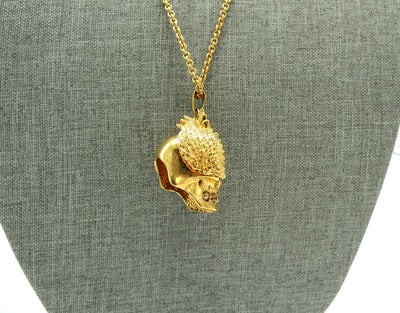 Alexander McQueen Gold Winged Skull Necklace Necklace Alexander McQueen