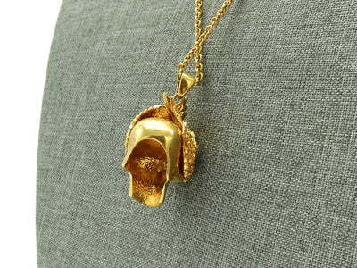 Alexander McQueen Gold Winged Skull Necklace Necklace Alexander McQueen