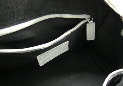 Alexander McQueen Skull Padlock Stone 2way Handbag light grey leather Bag Alexander McQueen