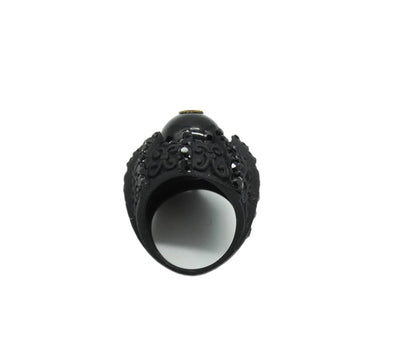 Gucci Black Large Cocktail Ring Ring Gucci