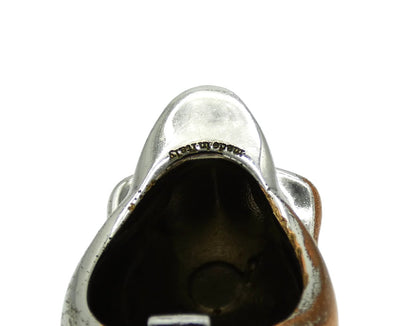 Alexander McQueen Silver Lost at Sea Skull Necklace and Ring Necklace Alexander McQueen