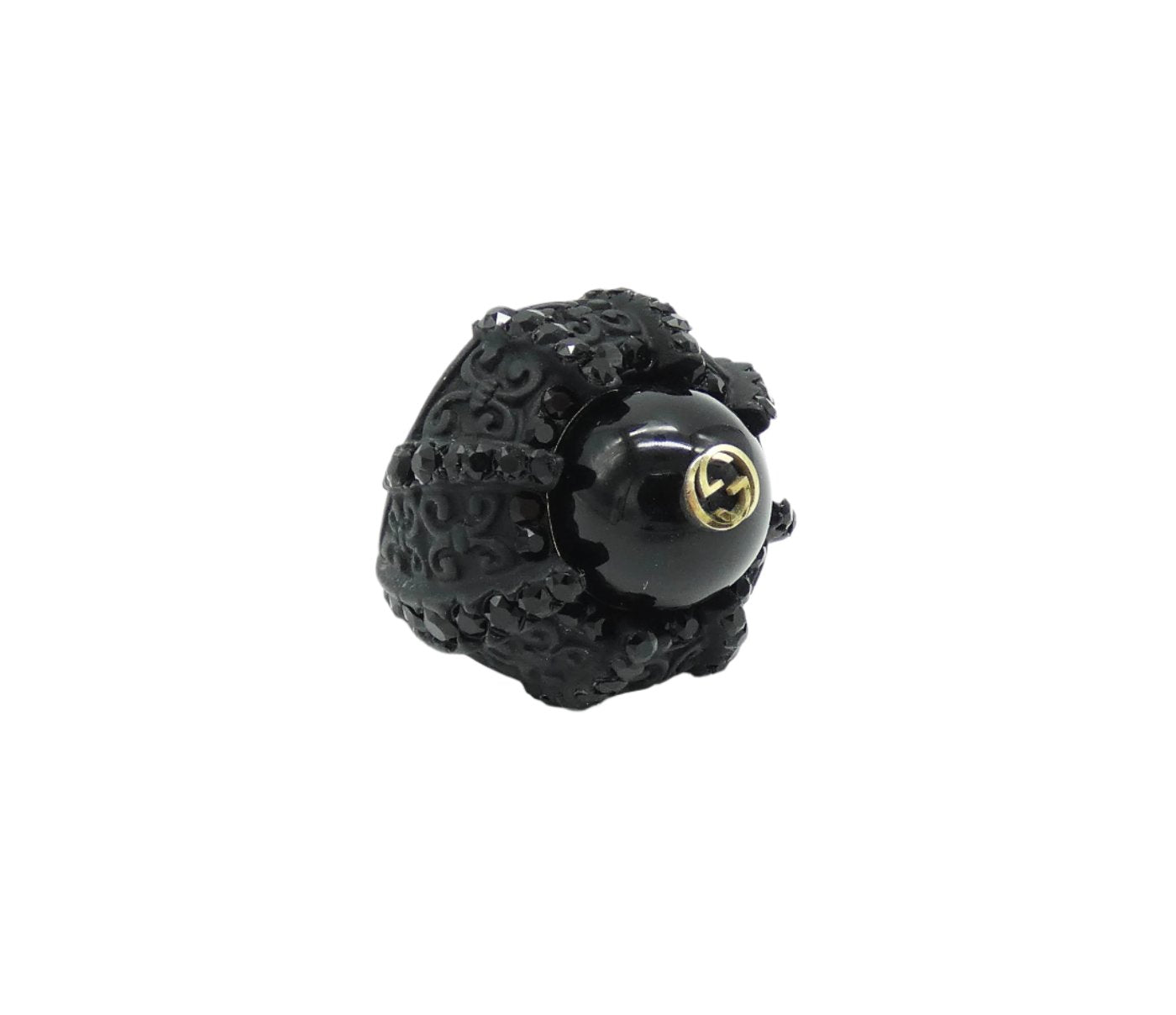 Gucci Black Large Cocktail Ring Ring Gucci