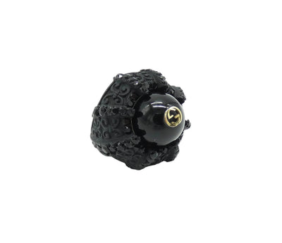 Gucci Black Large Cocktail Ring Ring Gucci