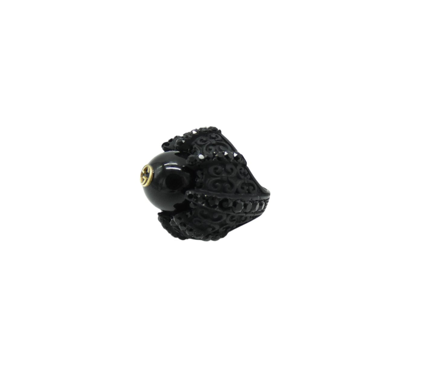 Gucci Black Large Cocktail Ring Ring Gucci