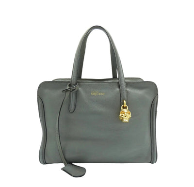 Alexander McQueen Skull Padlock Grey 2way Handle Bag Bag Alexander McQueen