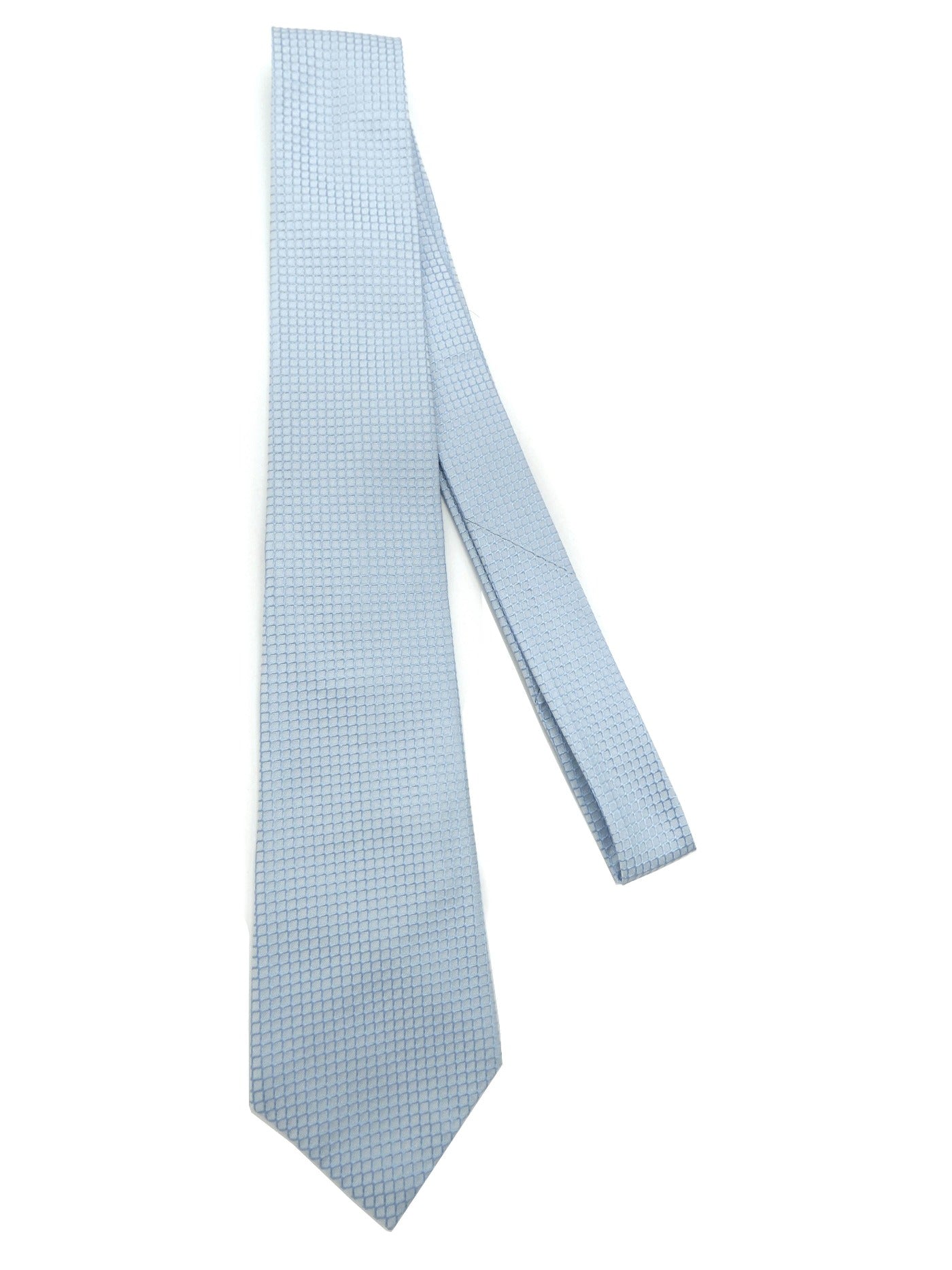 Chanel Light Blue Graphic Silk Tie Ties Chanel