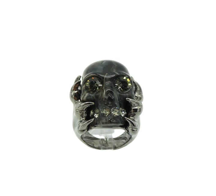 Alexander McQueen Talons and Stone Skull Ring – Occhi Azzurri