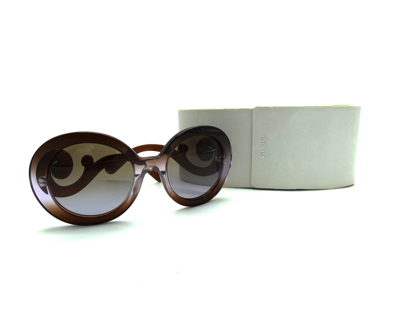 Prada Vintage Baroque Purple and Brown Sunglasses SPR27N Sunglasses Prada