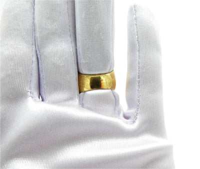Alexander McQueen Gold Skull Ring with Crystal Heart Ring Alexander McQueen