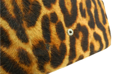Christian Dior Vintage Ocelot Patterned Gambler Wallet animal print wallet Christian Dior