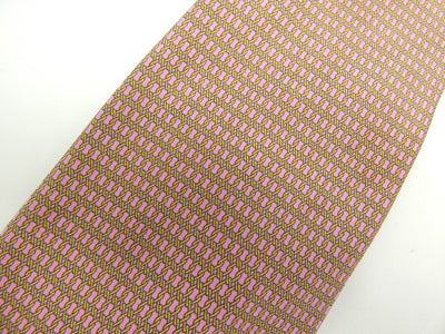 Balenciaga Graphic Pink and Sage Tie Ties Balenciaga