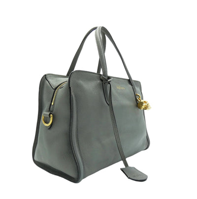 Alexander McQueen Skull Padlock Grey 2way Handle Bag Bag Alexander McQueen