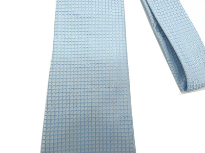 Chanel Light Blue Graphic Silk Tie Ties Chanel