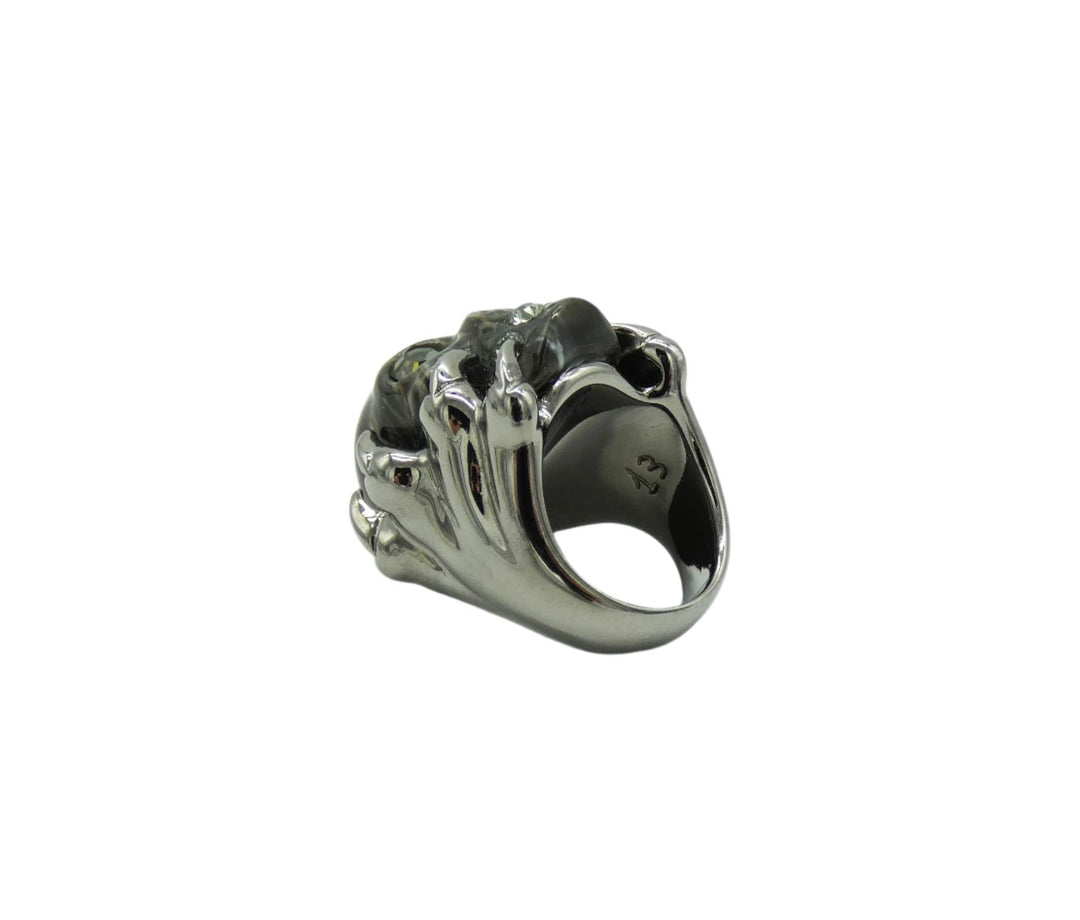 Alexander McQueen Talons and Stone Skull Ring – Occhi Azzurri