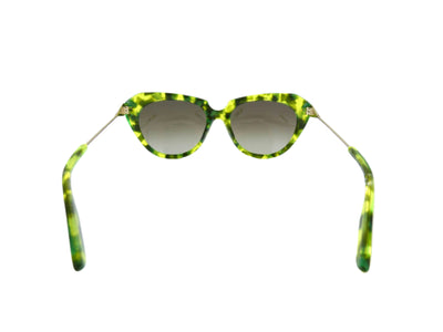 Alexander McQueen Sunglasses Green with Silver MCQ0006/S Sunglasses Alexander McQueen