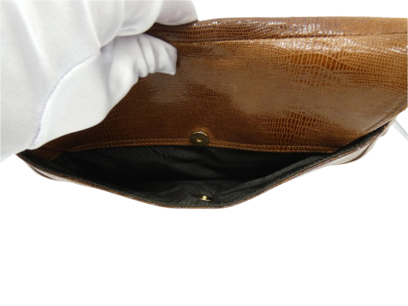 Christian Dior Lizard Embossed Brown Leather Double Saddle Bag Bag Christian Dior