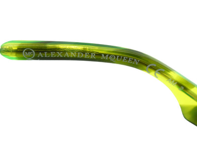 Alexander McQueen Sunglasses Green with Silver MCQ0006/S Sunglasses Alexander McQueen