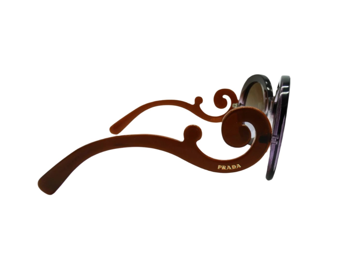 Prada Vintage Baroque Purple and Brown Sunglasses SPR27N Sunglasses Prada