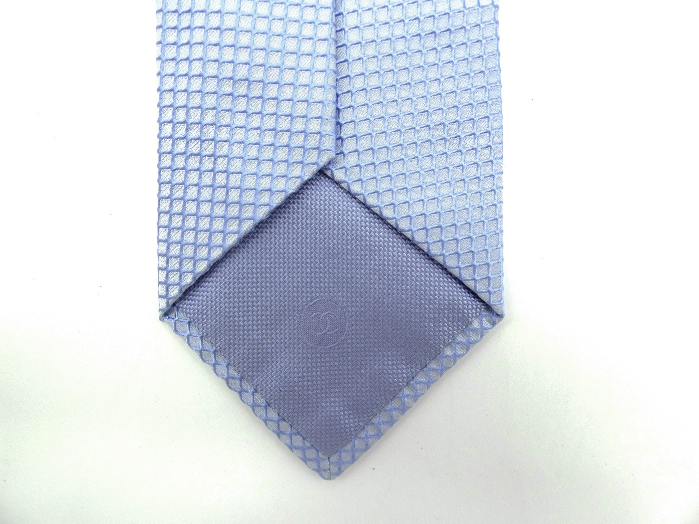 Chanel Light Blue Graphic Silk Tie Ties Chanel