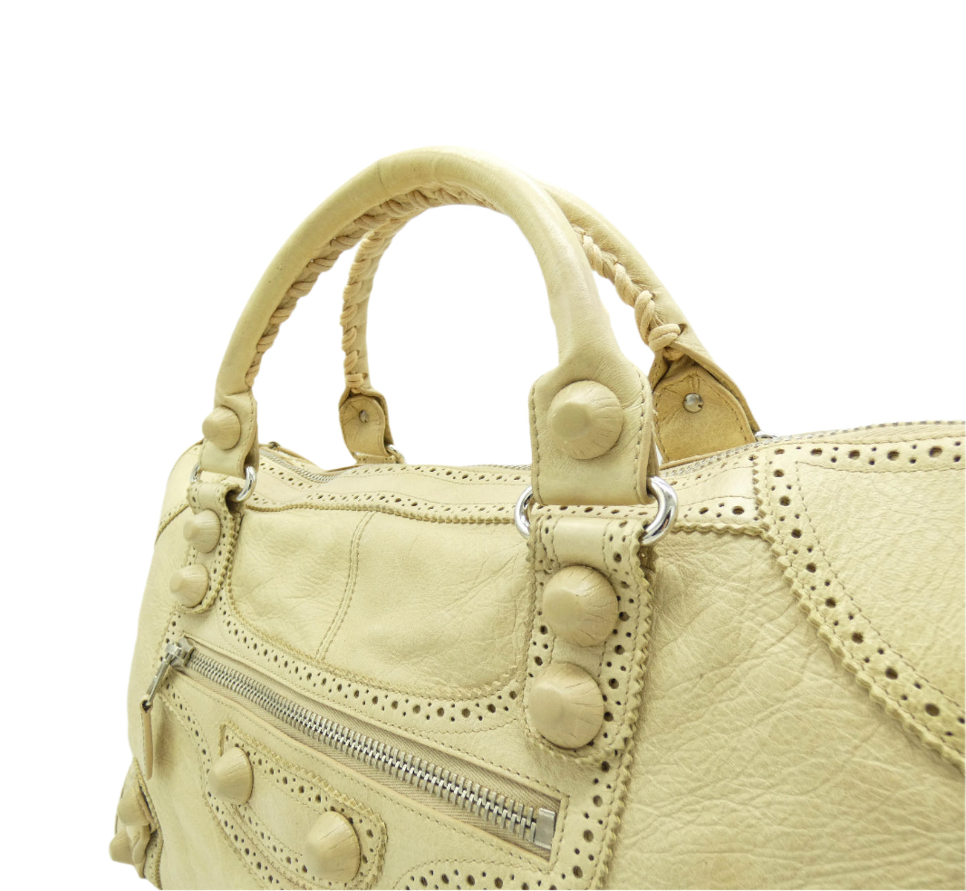 Balenciaga Praline Classic Brogue Work Covered 21 Bag Bag Balenciaga