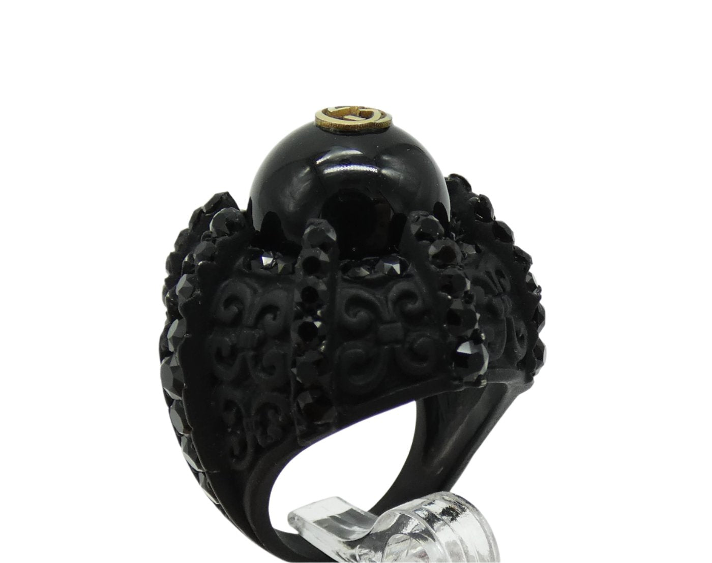 Gucci Black Large Cocktail Ring Ring Gucci