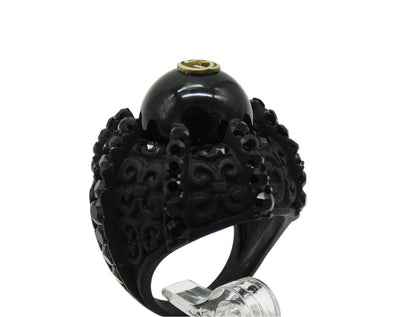 Gucci Black Large Cocktail Ring Ring Gucci