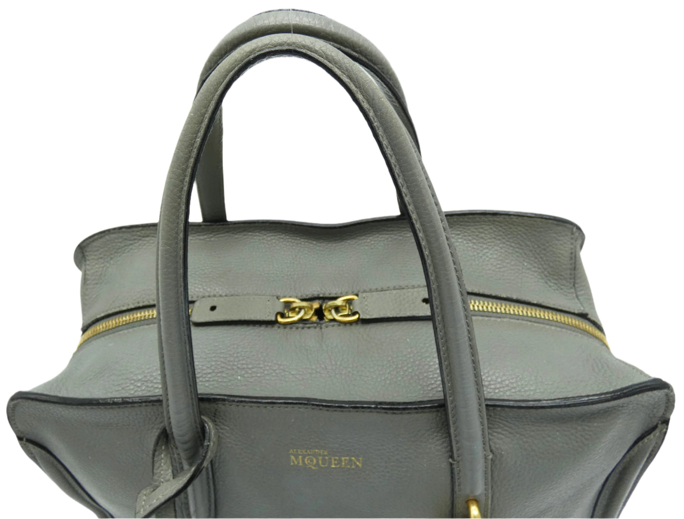 Alexander McQueen Skull Padlock Grey 2way Handle Bag Bag Alexander McQueen