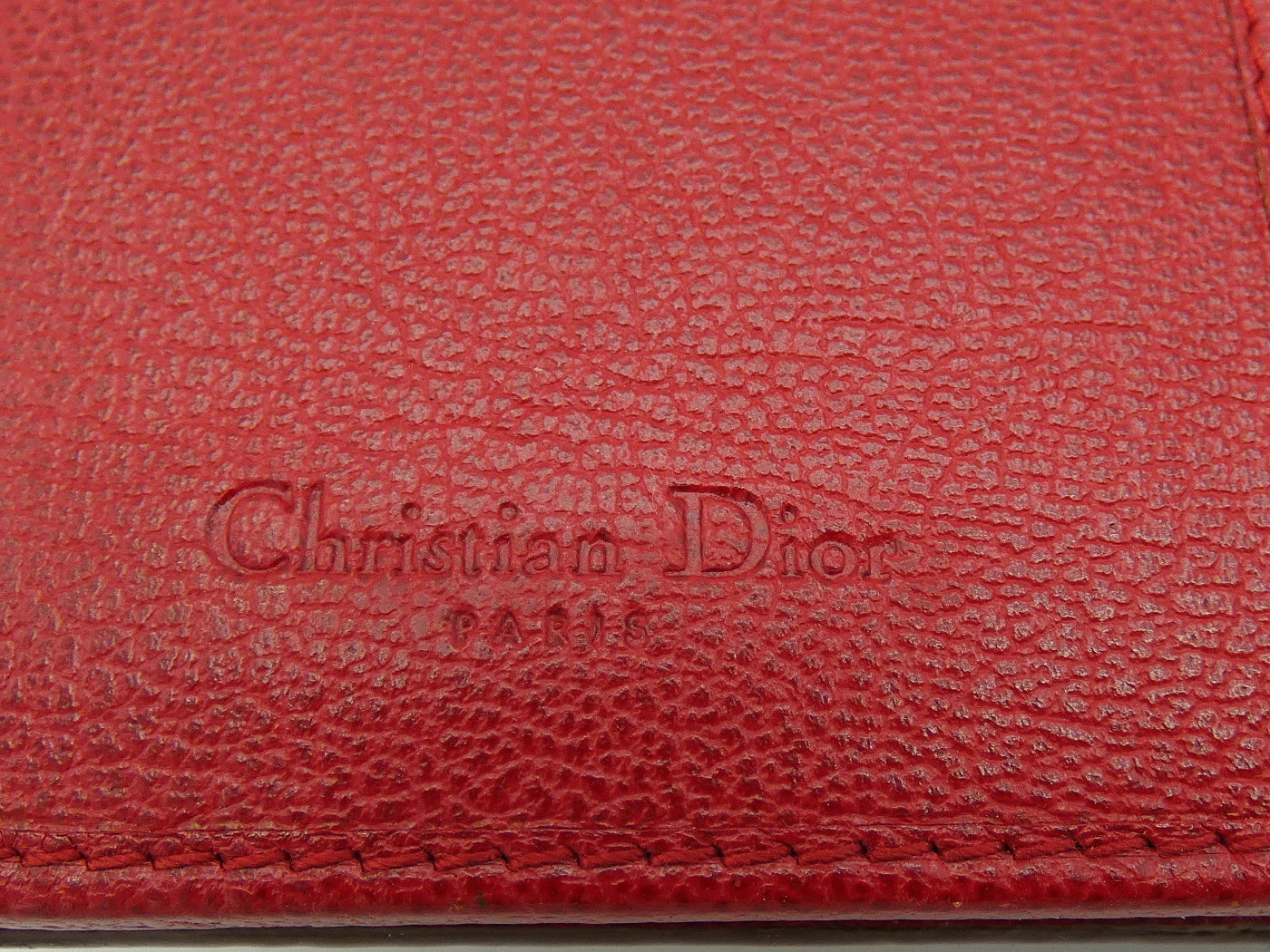 Christian Dior Vintage Ocelot Patterned Gambler Wallet animal print wallet Christian Dior