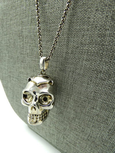 Alexander McQueen Silver Lost at Sea Skull Necklace and Ring Necklace Alexander McQueen