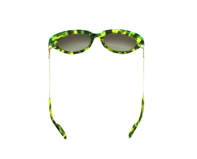 Alexander McQueen Sunglasses Green with Silver MCQ0006/S Sunglasses Alexander McQueen