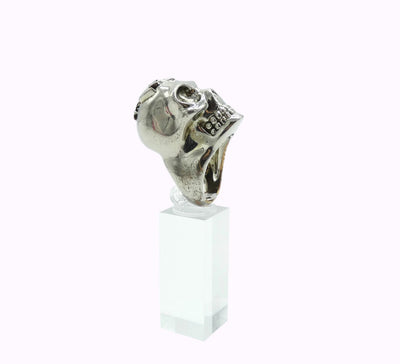 Alexander McQueen Silver Lost at Sea Skull Necklace and Ring Necklace Alexander McQueen