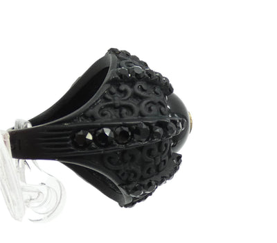 Gucci Black Large Cocktail Ring Ring Gucci