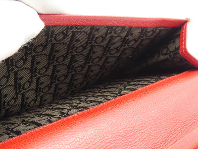 Christian Dior Vintage Ocelot Patterned Gambler Wallet animal print wallet Christian Dior
