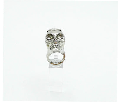 Alexander McQueen Silver Lost at Sea Skull Necklace and Ring Necklace Alexander McQueen