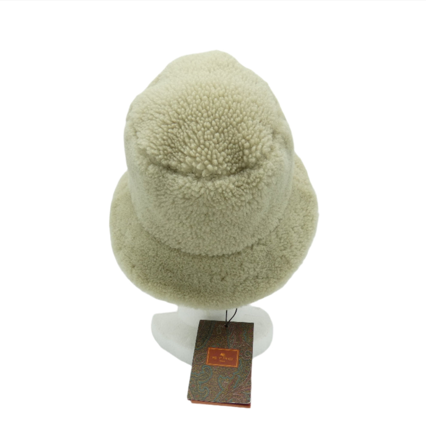 Etro Beige Lambswool Logo Bucket Hat Hats Etro