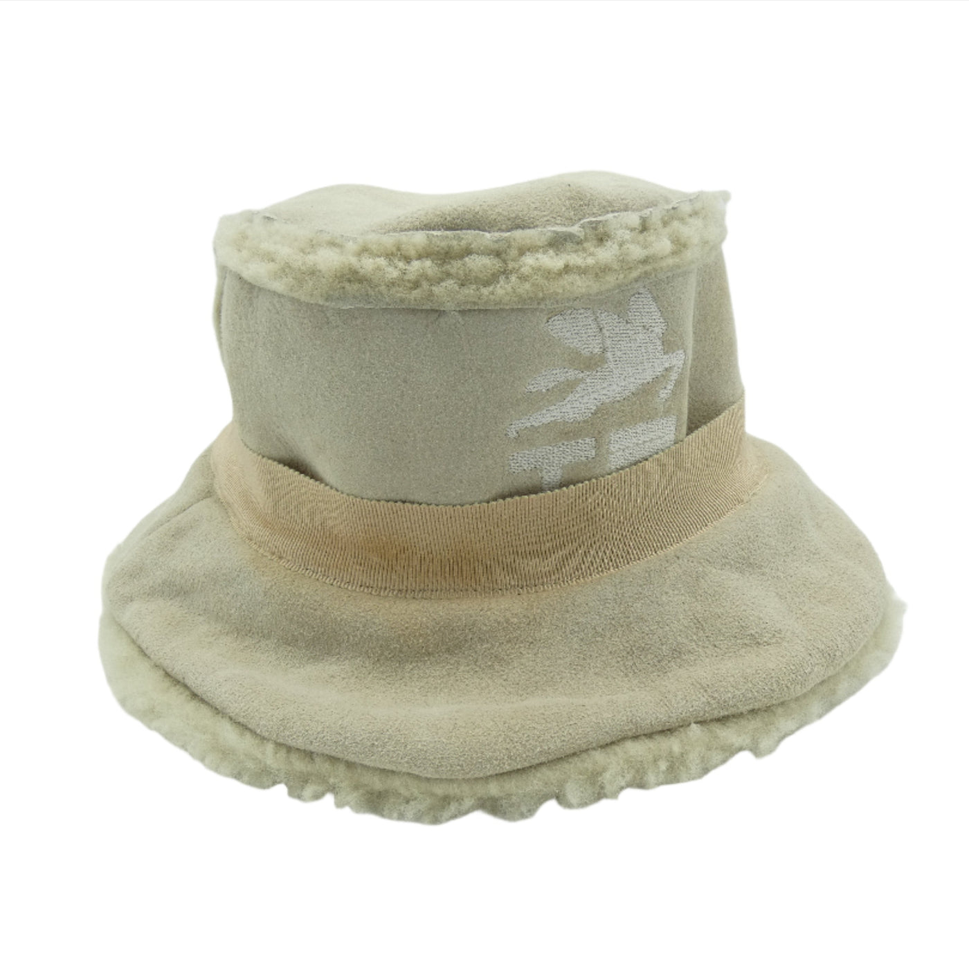 Etro Beige Lambswool Logo Bucket Hat Hats Etro