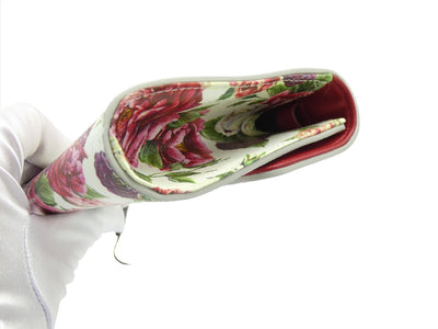 Dolce & Gabbana Dauphine Rose Print Leather Crossbody Clutch Bag Dolce & Gabbana