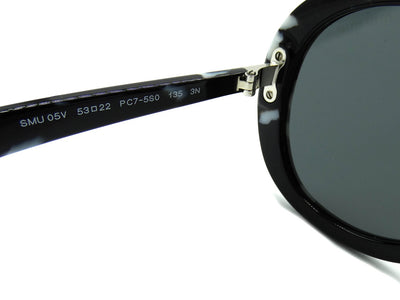 Miu Miu Black Havana Aviator Sunglasses SMU 05V Sunglasses Miu Miu