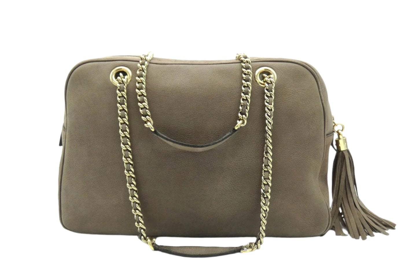 Gucci Soho Taupe Nubuck Shoulder Bag Bag Gucci